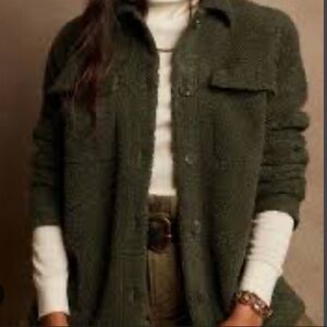 Banana Republic Sherpa Shacket/ Shirt Jacket